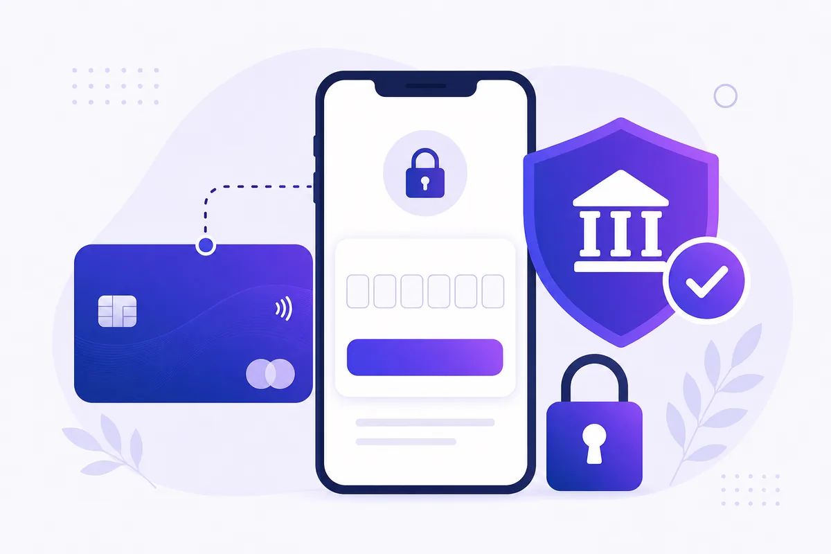3D Secure card payment verification with a one-time code and bank shield