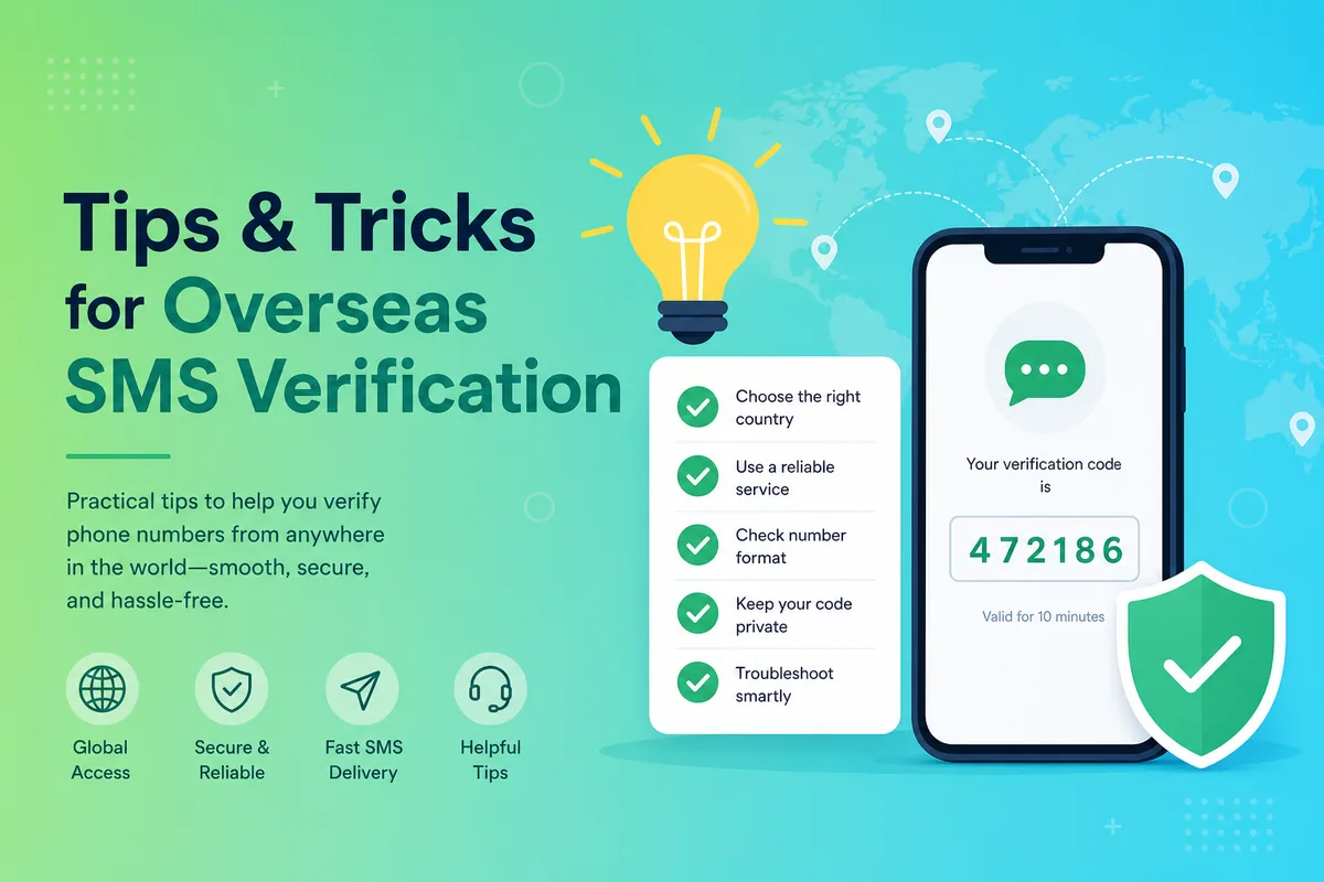 Overseas SMS verification tips