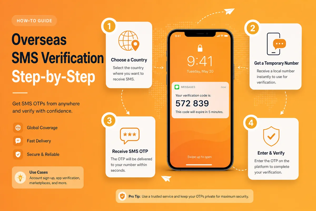 Overseas SMS verification tutorial steps