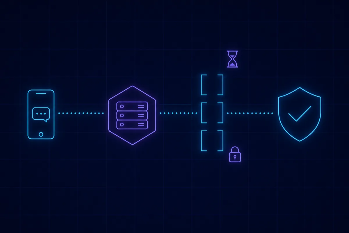 Server-side validation flow for a one-time password